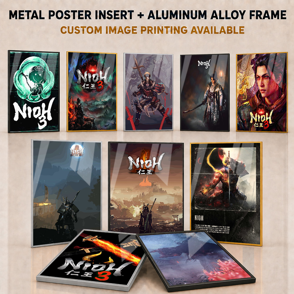 니오(Nioh) 메탈 포스터, 알루미늄 합금 프레임,  - Home Office Room Inspiration 리뷰 및 가격