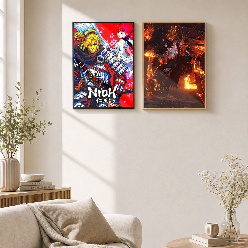 니오(Nioh) 메탈 포스터, 알루미늄 합금 프레임,  - Home Office Room Inspiration 리뷰 및 가격